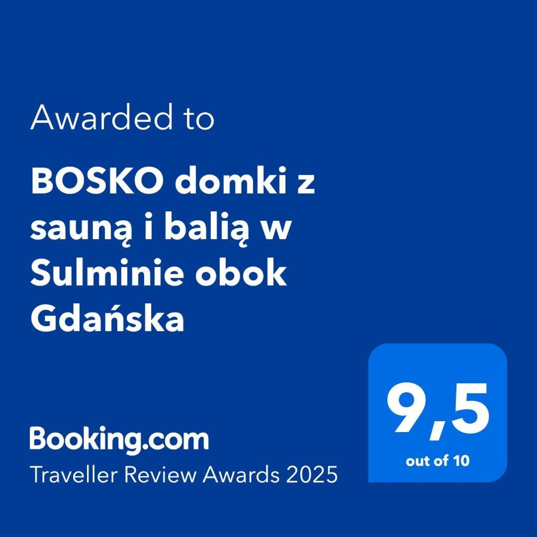 Bosko Domki Z Sauna I Balia W Sulminie Obok Gdanska Экстерьер фото